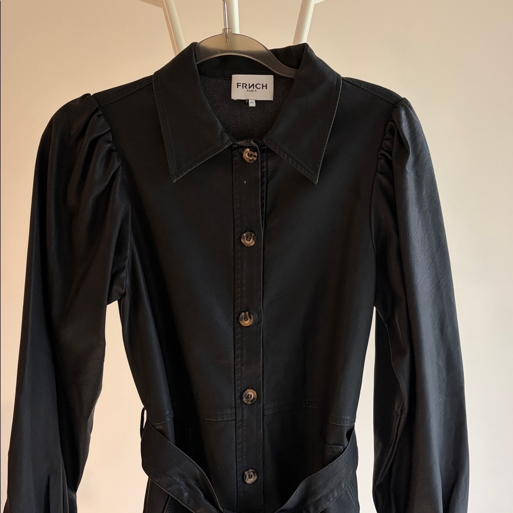 FRNCH faux leather dress